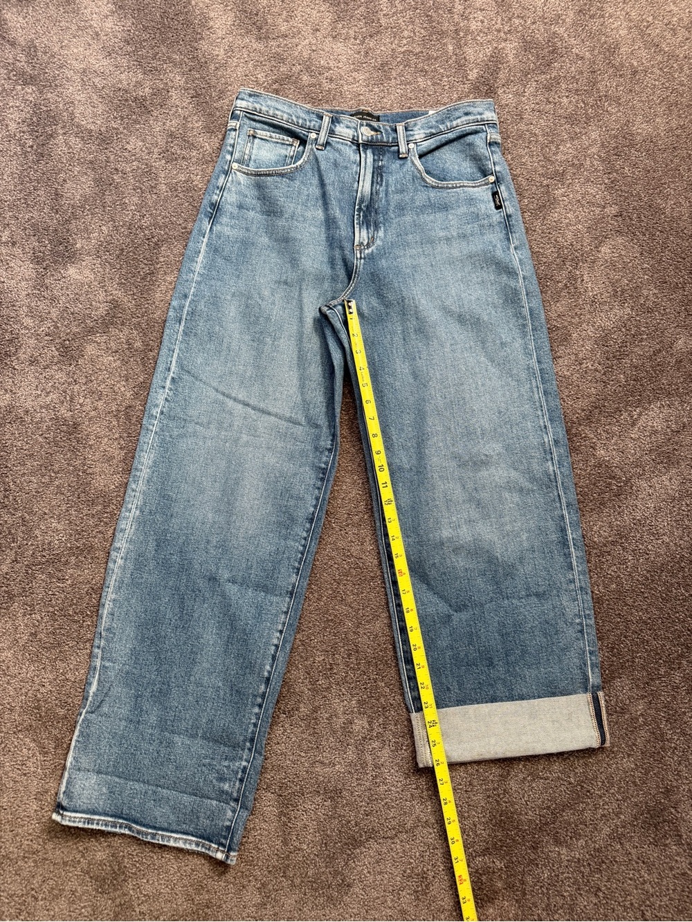 Silver Jeans Cropped wide leg Women's Jeans in Light Blue Wash